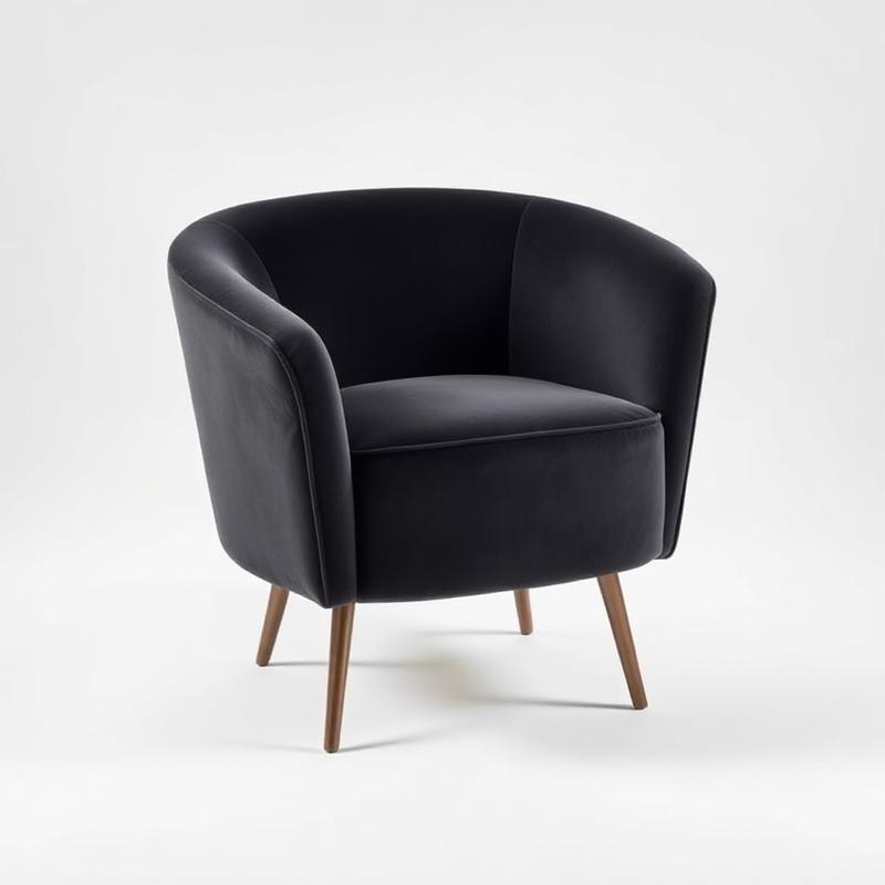 Velvet Accent Armchair