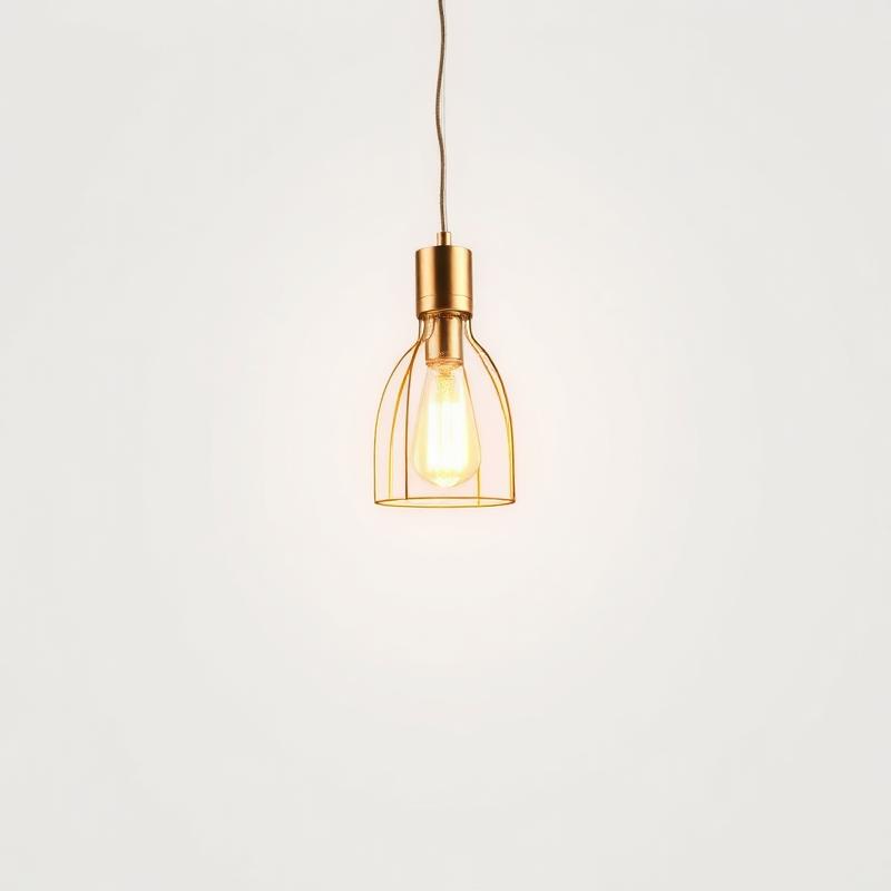 Brass Cage Pendant Lamp